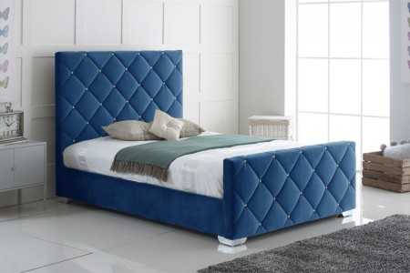 Florence Plush Fabric Bed Frame