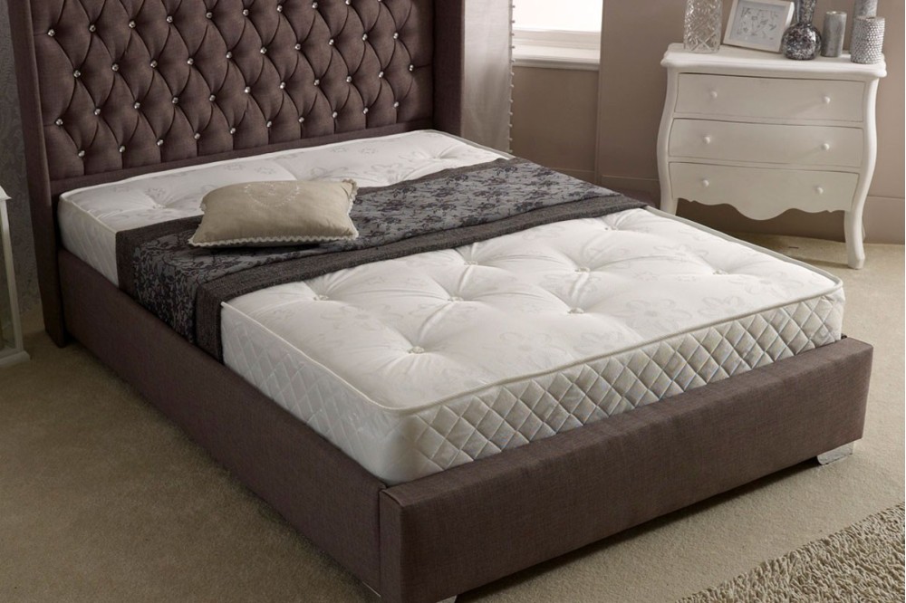 Wing Upholstered Bed Frame Top Image