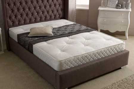 Wing Upholstered Bed Frame Top Image