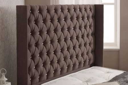 Wing Upholstered Bed Frame Headboard