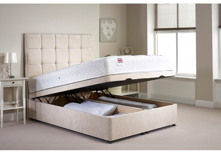 Super King Appian Foot End Opening Ottoman Bed