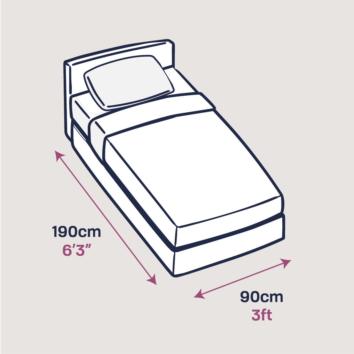 Single size bed