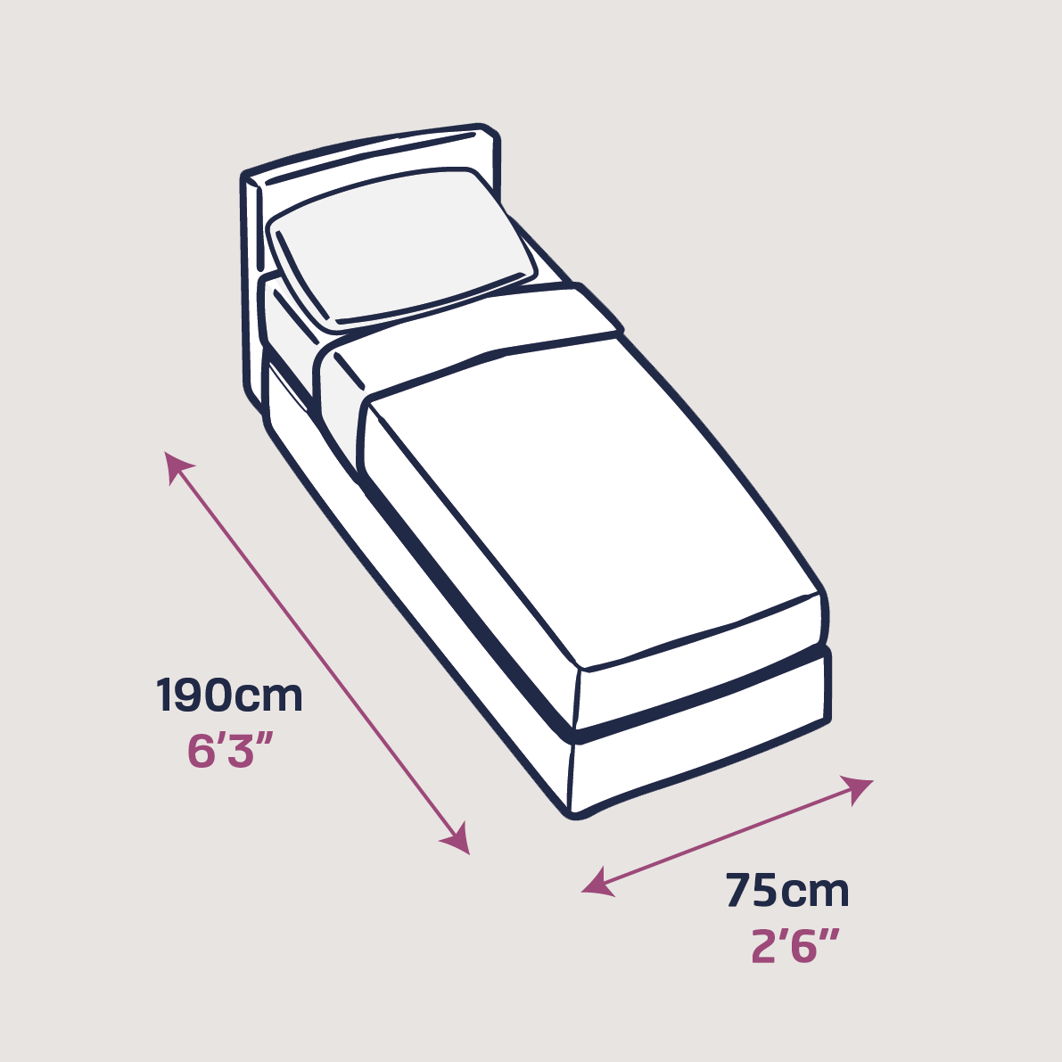 Small Single size bed