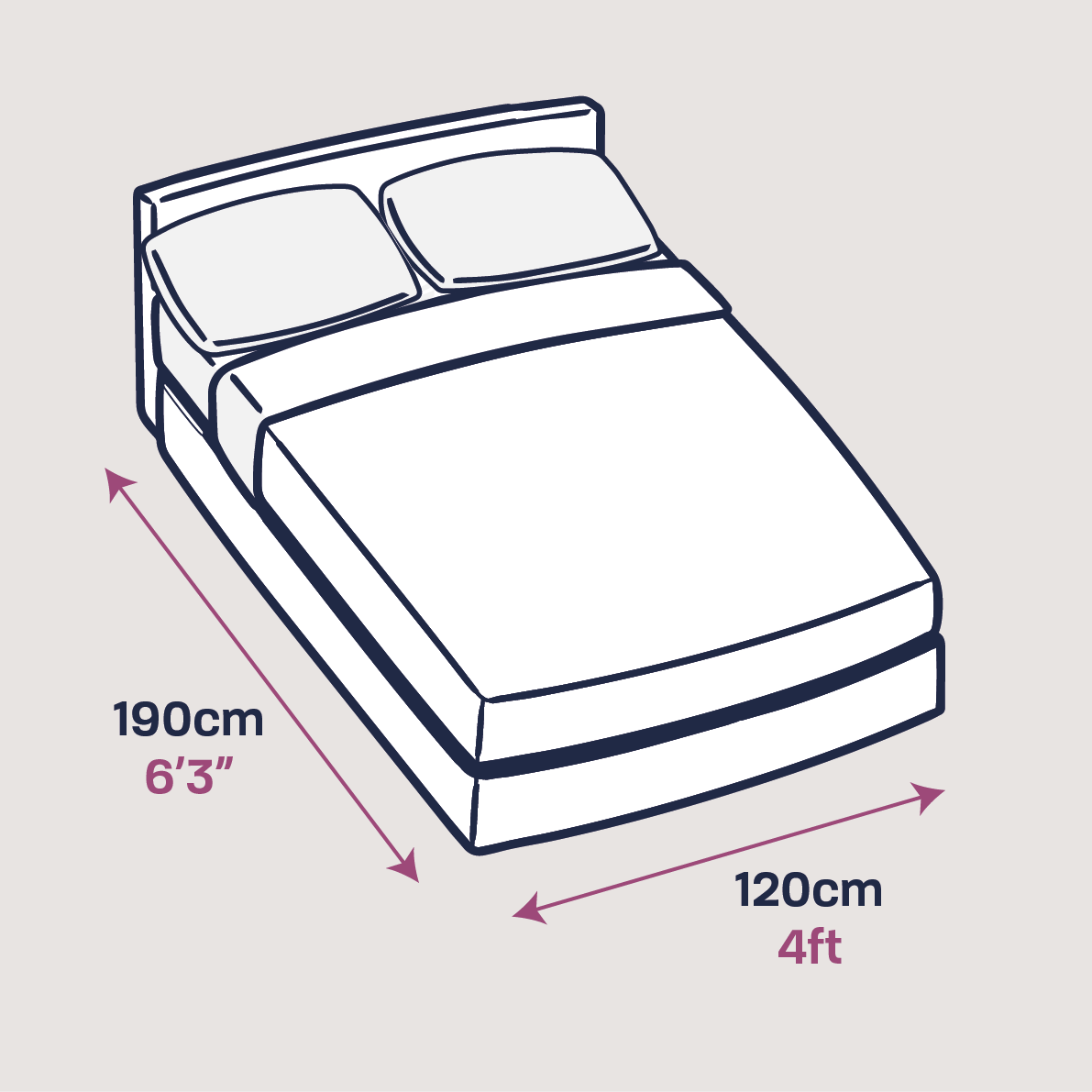Small double size bed