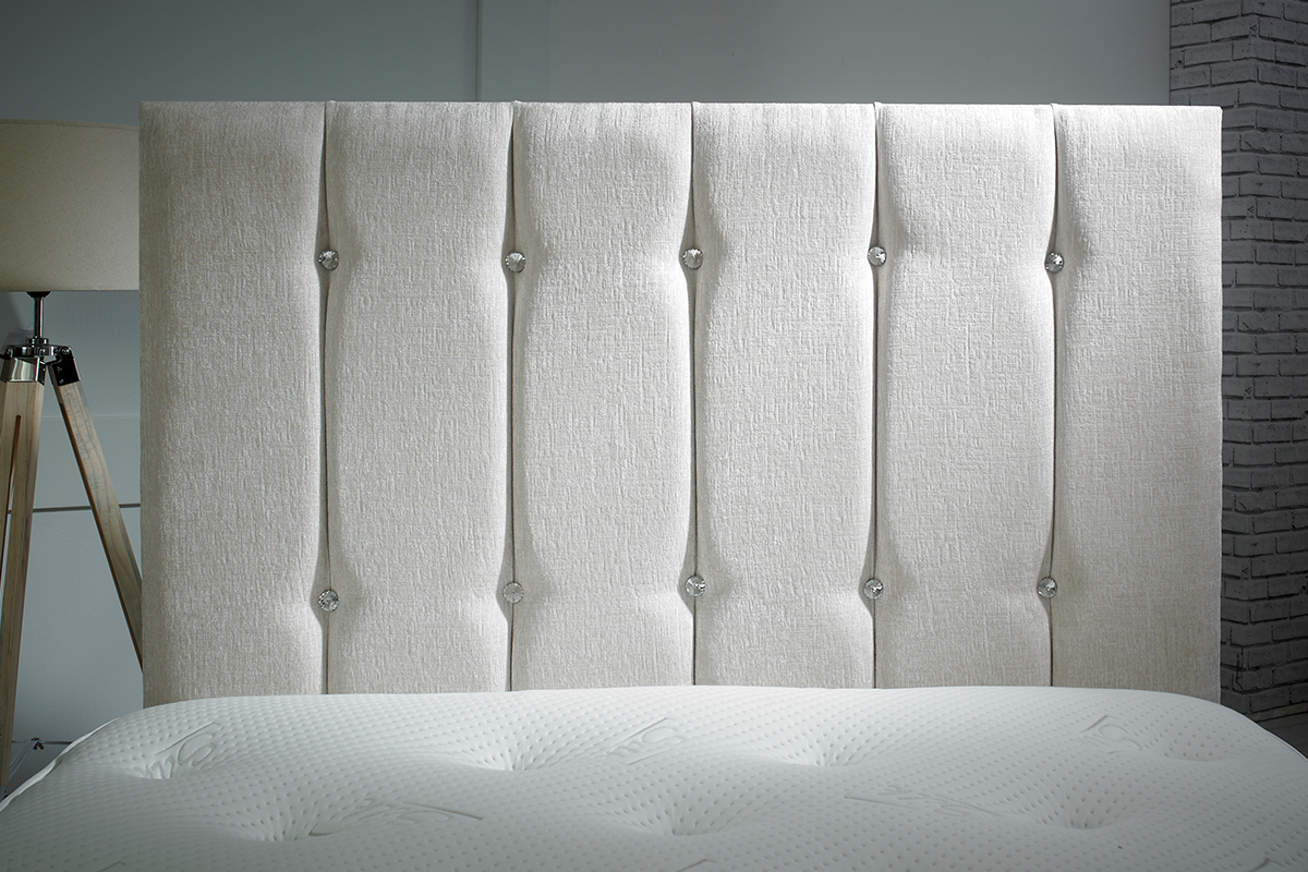 Next Divan Somnior Chenille Headboard