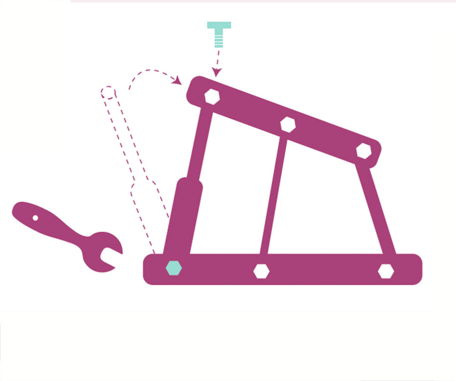 Assembly ottoman Gas lift