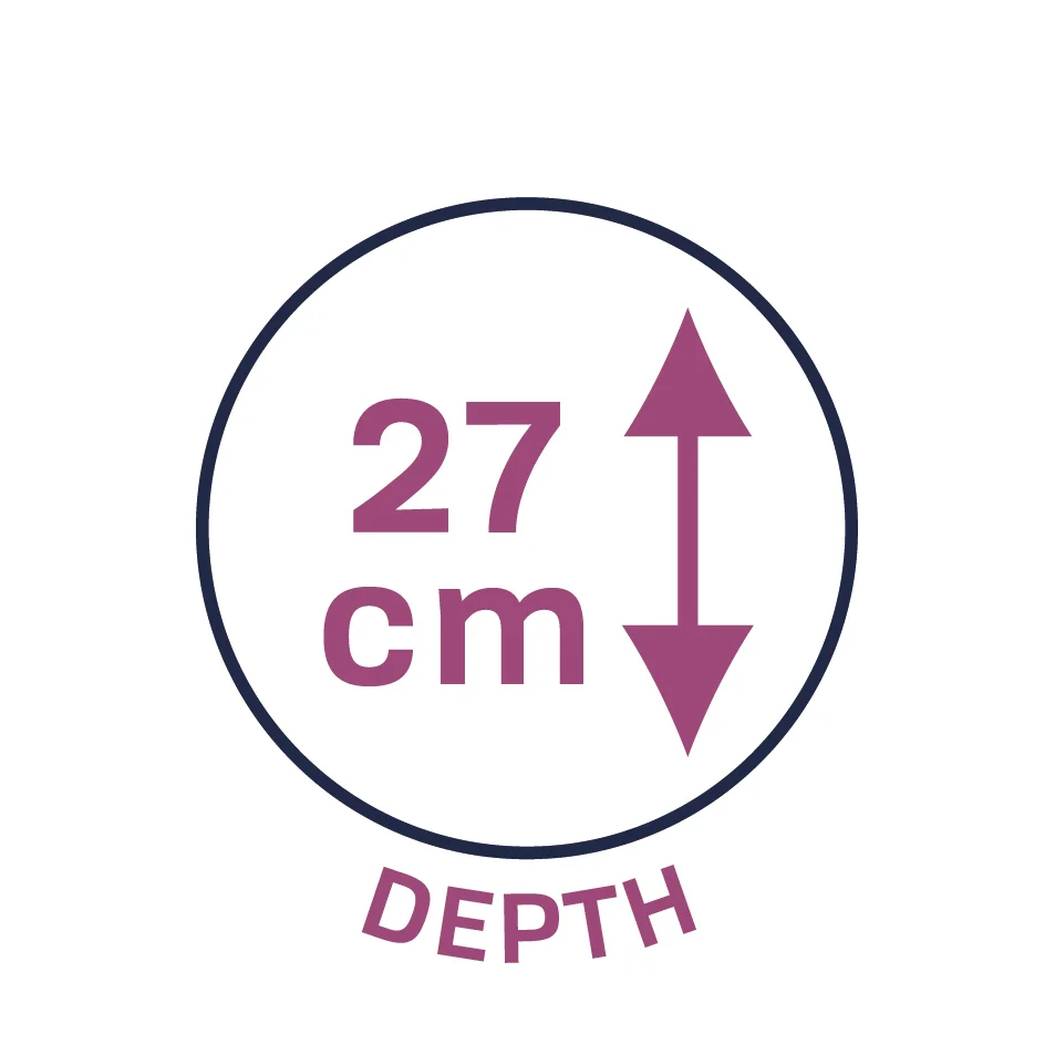 27cm Depth
