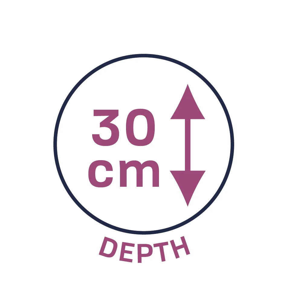 30cm Depth