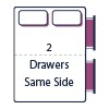 2 Drawers on the Same Side