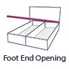 Foot End Opening Ottoman