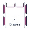 4 Drawers