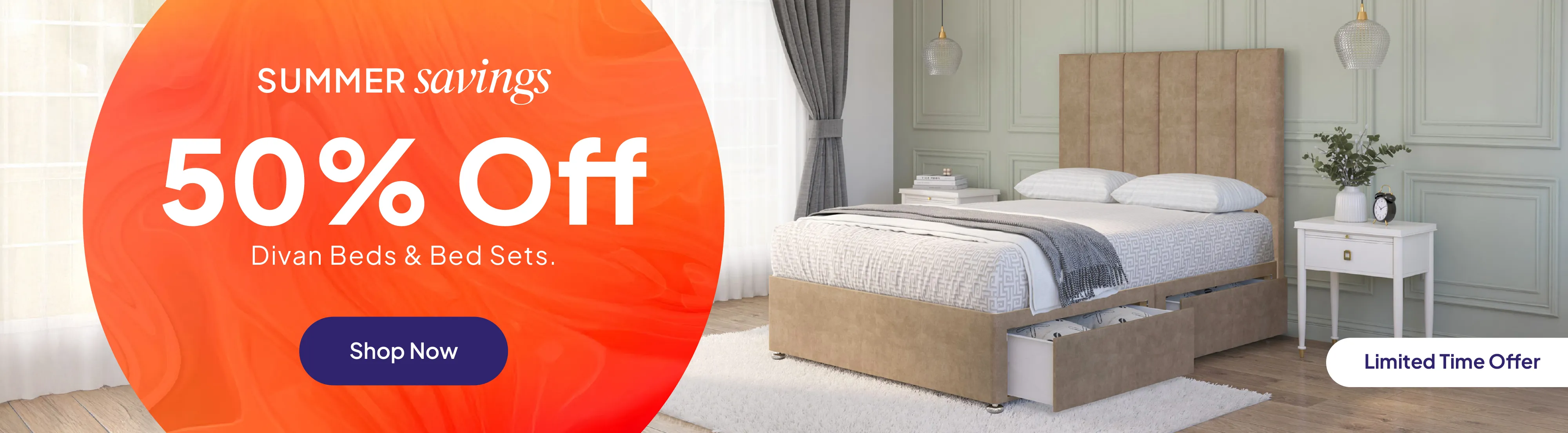 Slider Image  Promotional banner from Next Divan 