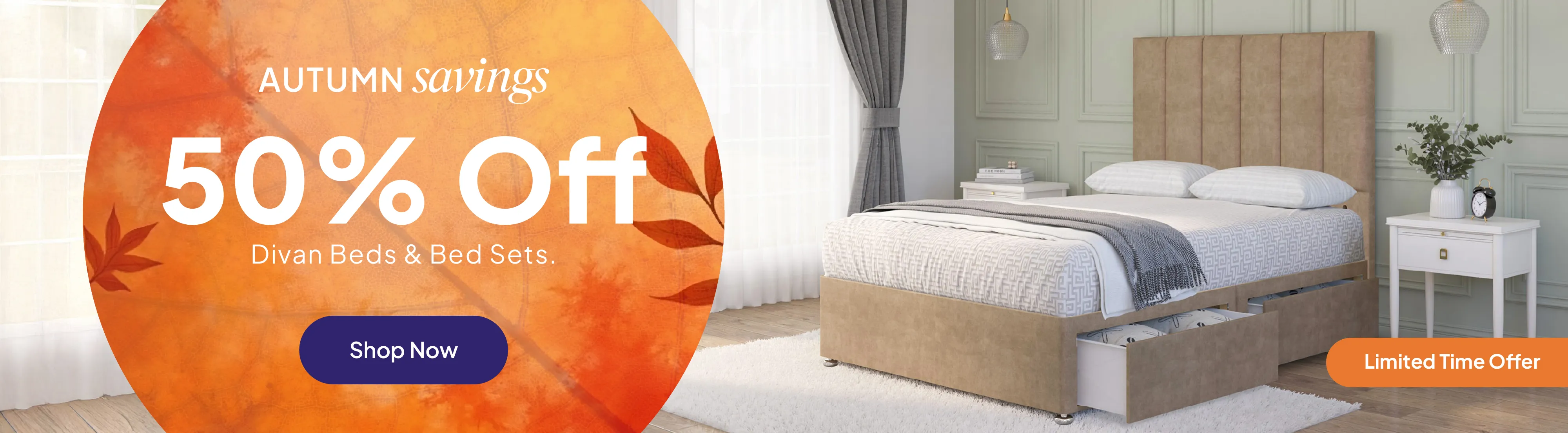 Slider Image  Promotional banner from Next Divan 