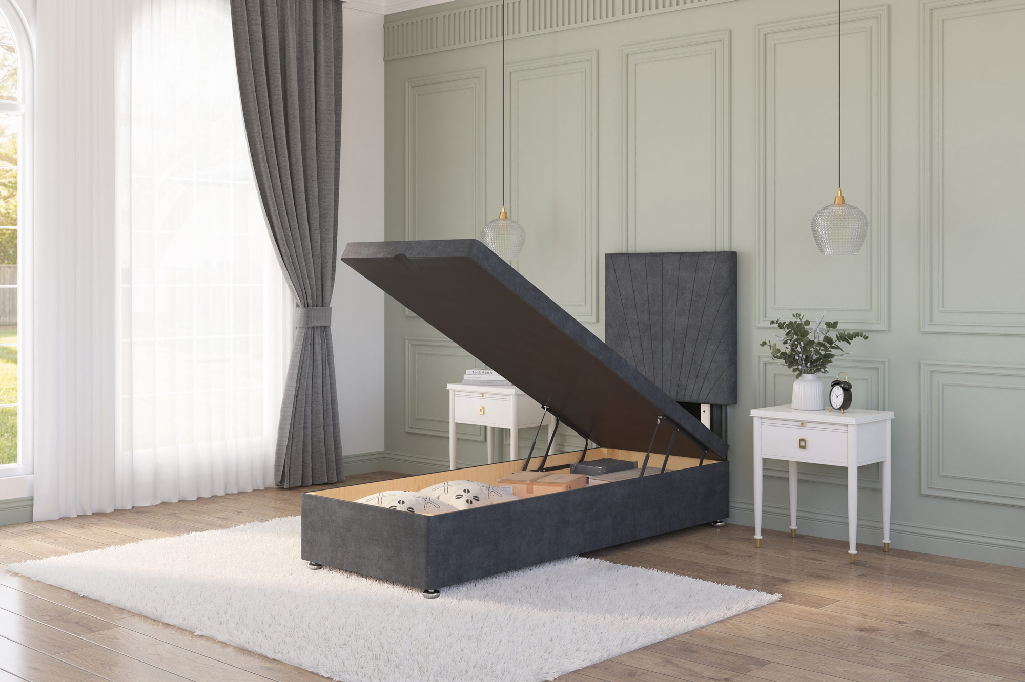 Platinum Ottoman Bed | Next Divan