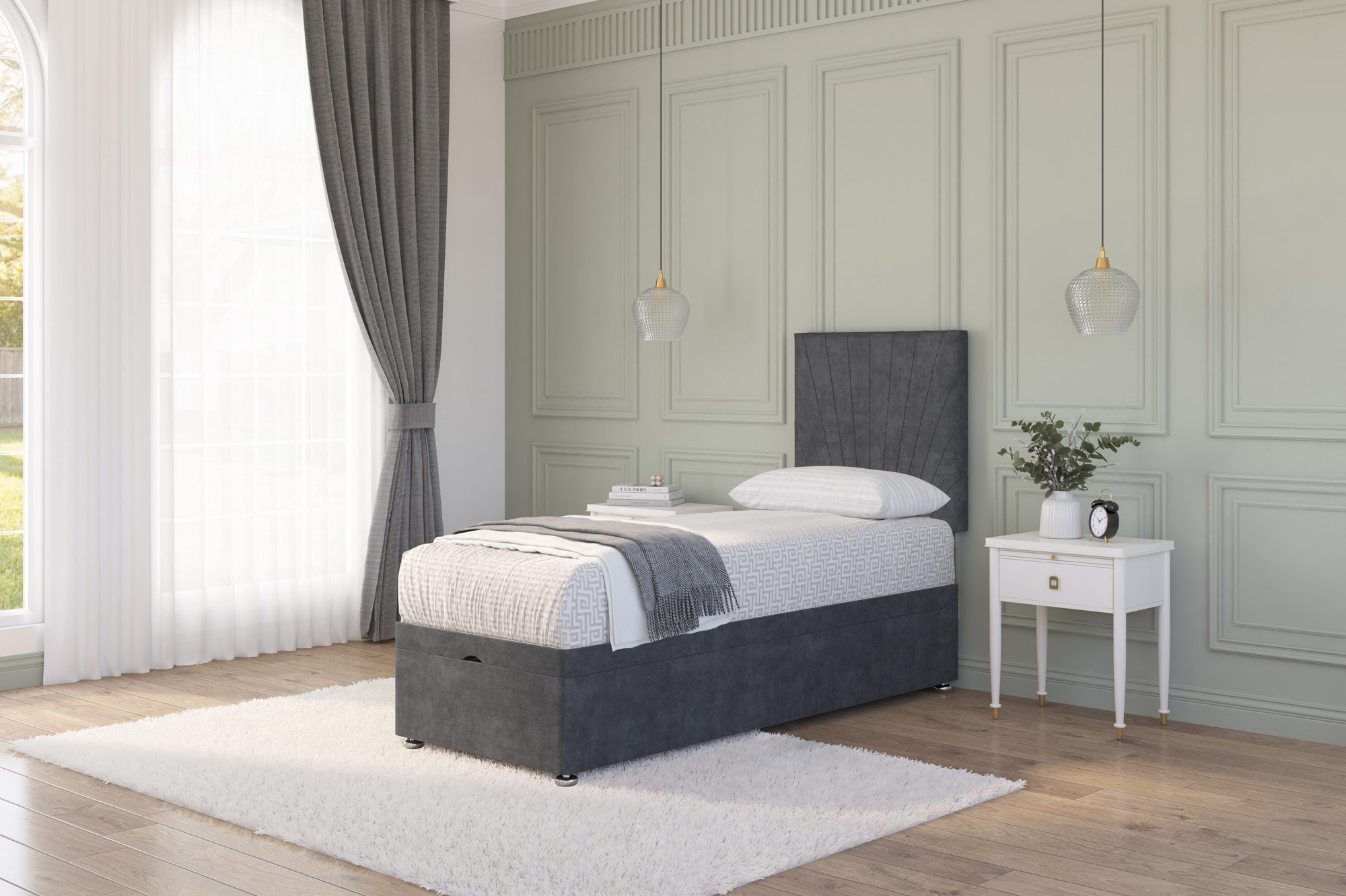 Platinum Ottoman Bed | Next Divan 2