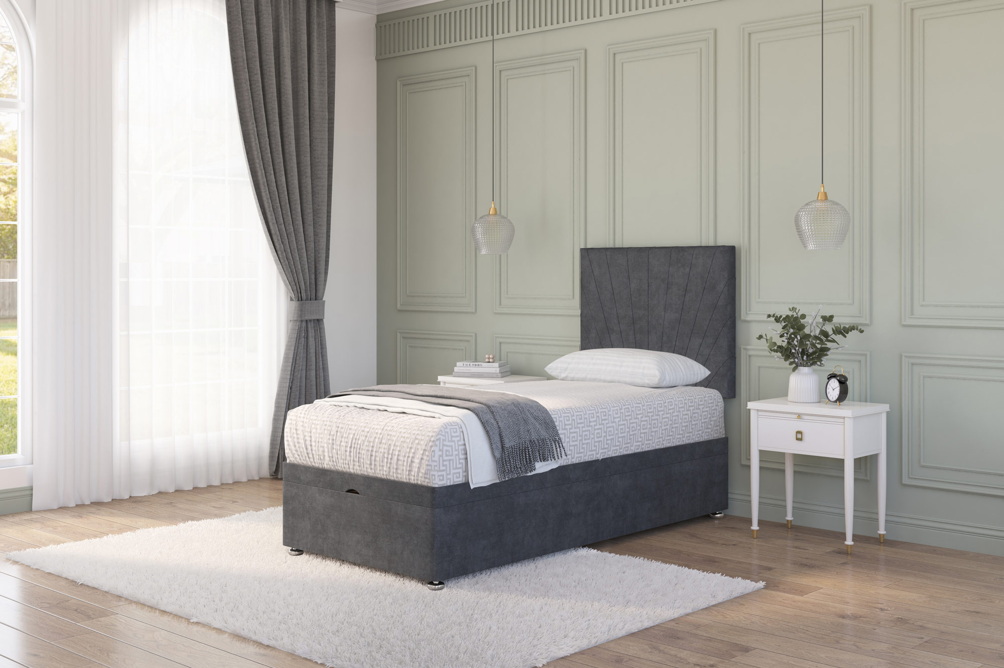 Platinum Ottoman Bed | Next Divan 2